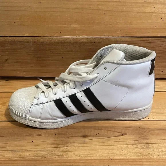 Adidas Size 7 Pro Model Shell Toes High Top - Picture 6 of 10